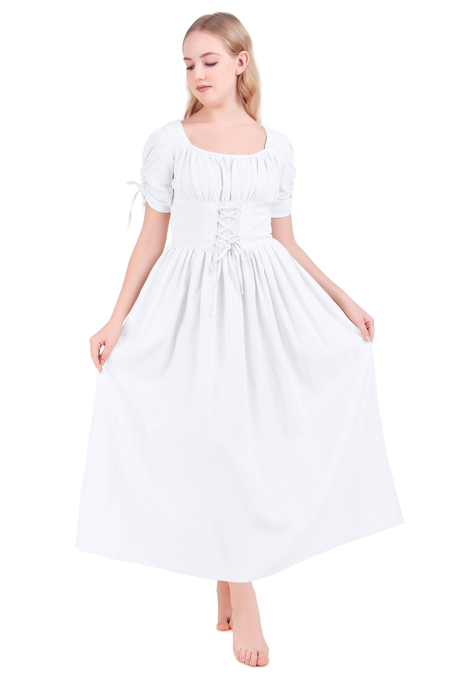 Chemise, Meadow Muse Dress : White