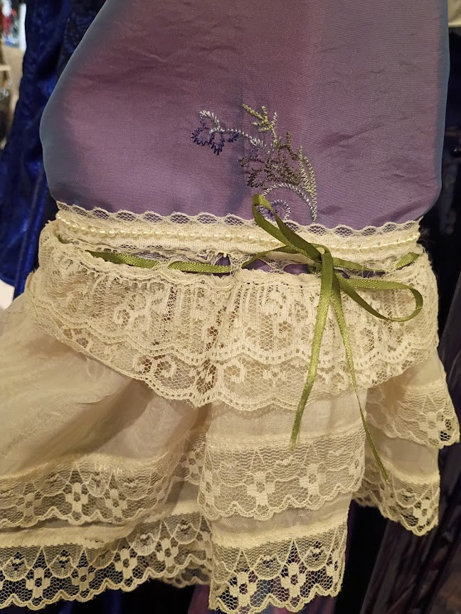 Gown, 18th Century Violet Tafetta, XL
