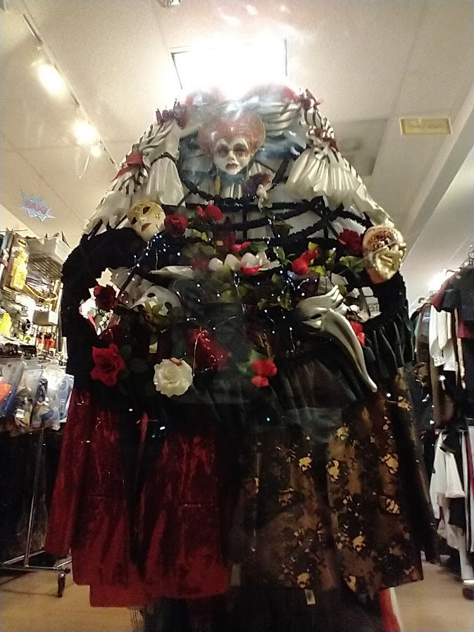 Hoop Skirt, Couture Handmade with Roses