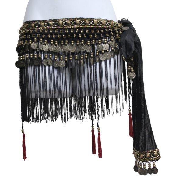 Scarf, Velvet Coin Hip- : O/S