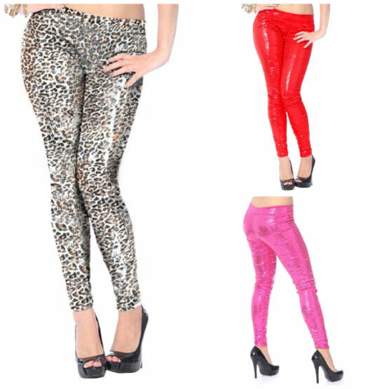 Pants, Sequin Leggings-Asst