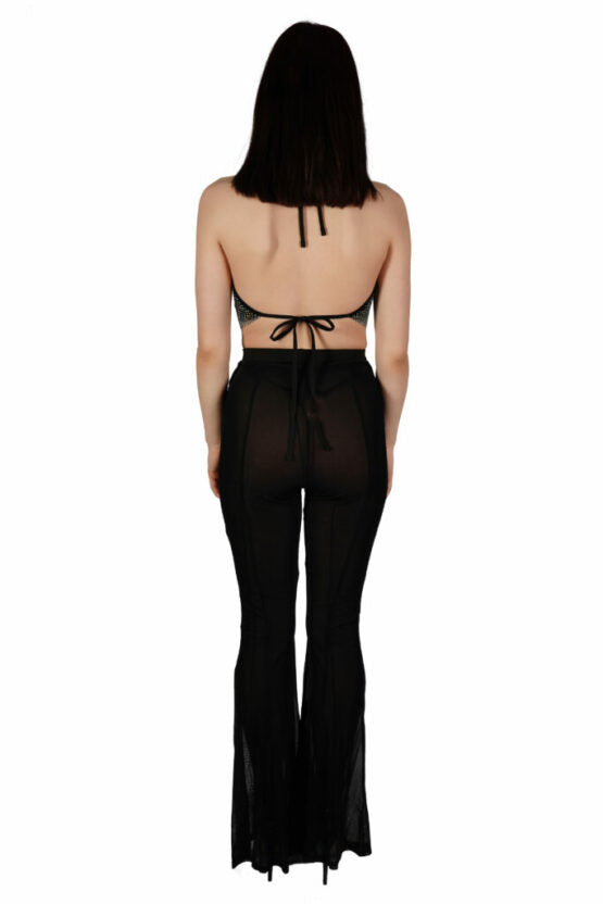 Pants, Mesh Bell Bottoms