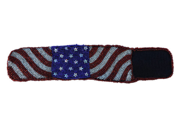 Arm Band, Beaded USA Flag
