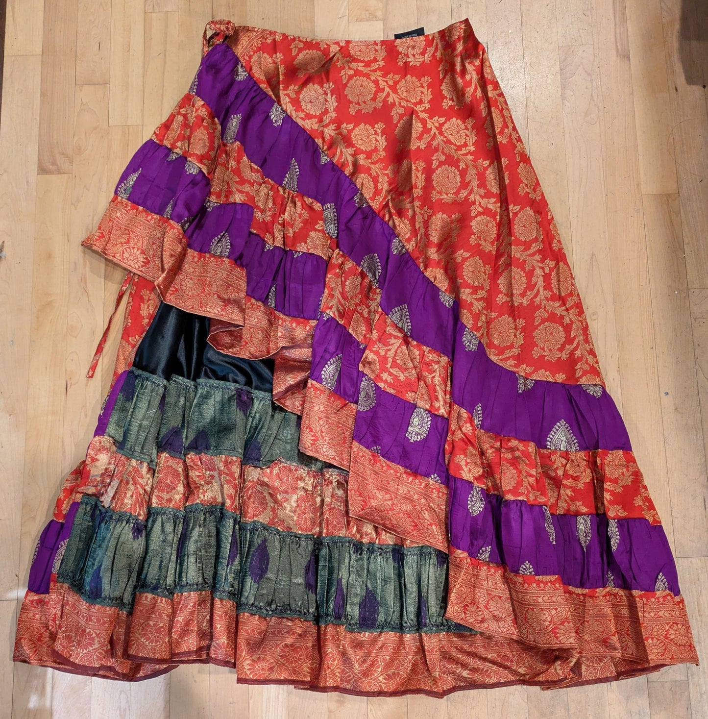 Wrap Skirt, Indian Heritage Tiered