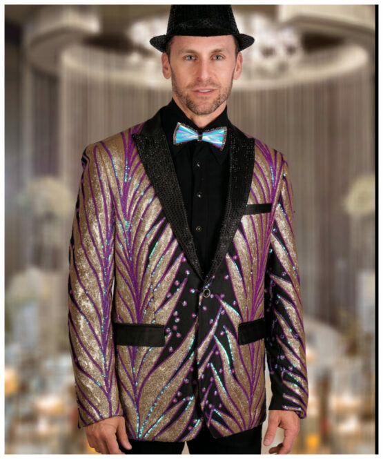 Blazer Jacket, Sequin Men's 3XL