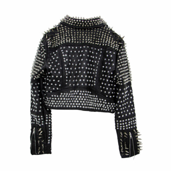 Jacket, Faux Leather Studded