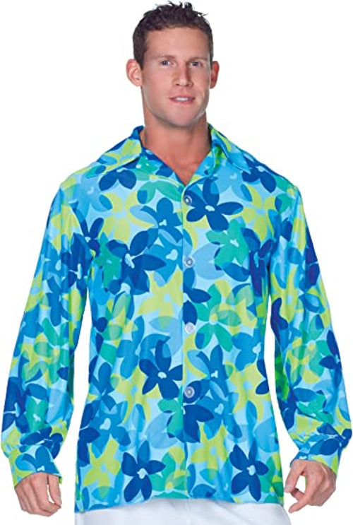 Shirt, 60’S Flowers-XXL
