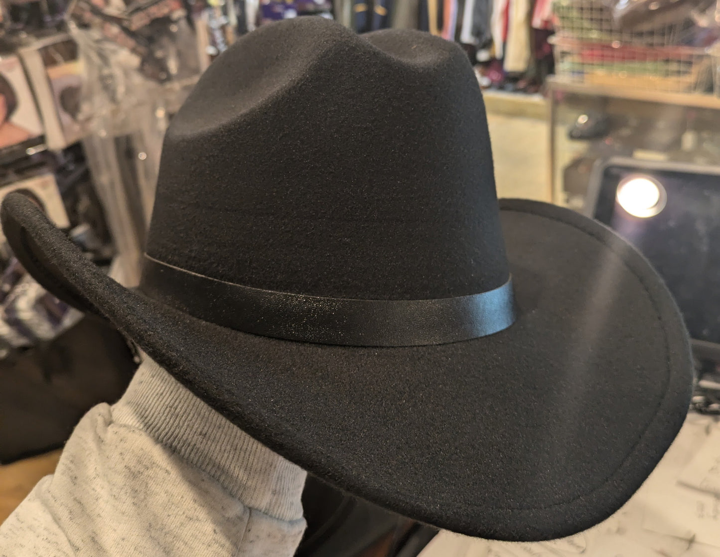 Hat, Cowboy Felt Black