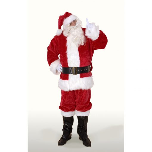 Santa Suit, Ultra Deluxe-cherry red : L 48-50