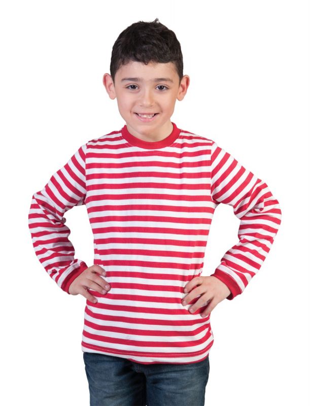Shirt, Waldo or Dorus-Red White : Child 6