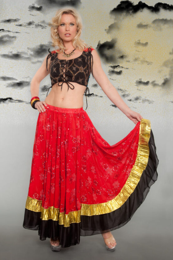 Skirt & Top, Tribal Belly Dance L/XL