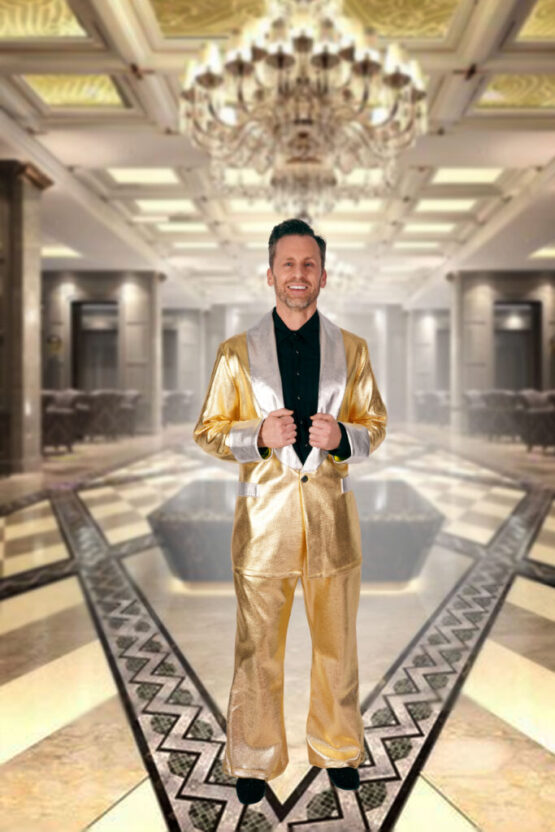 Suit, Elvis Gold L/XL