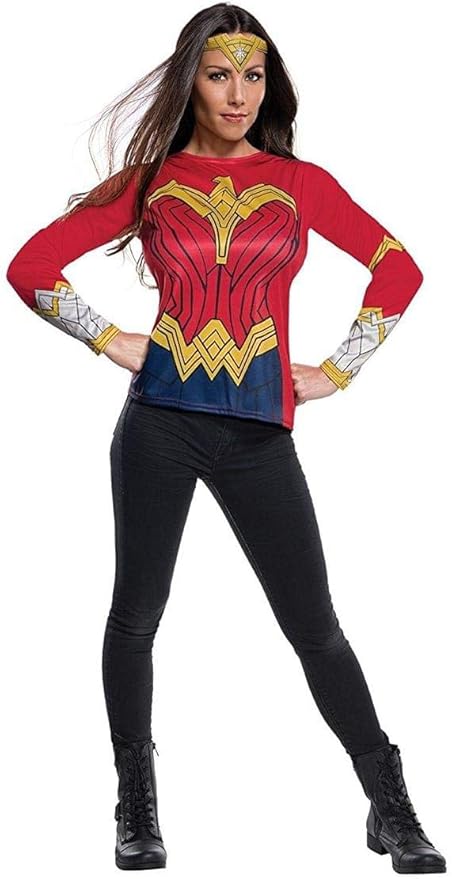 Wonder Woman Shirt-R/Y/B : Large