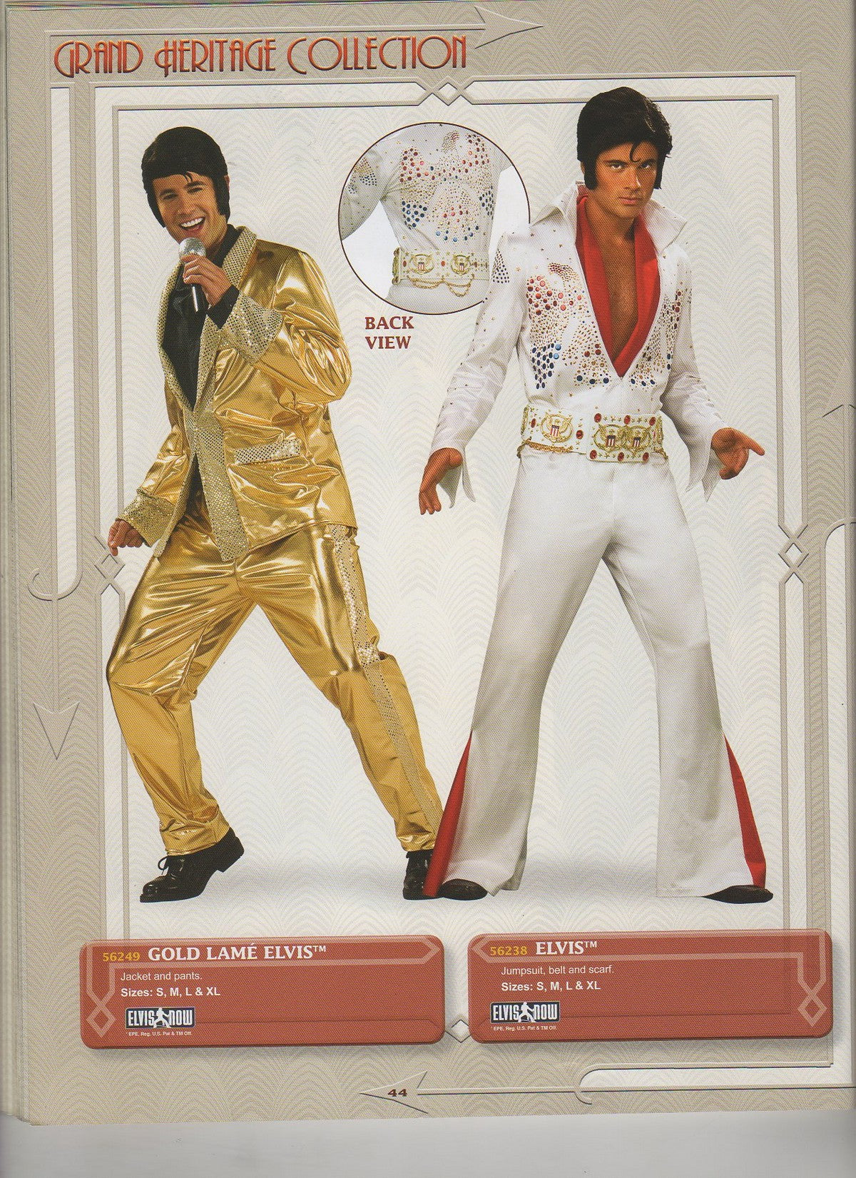 Elvis, Gold Metallic Suit- : asst