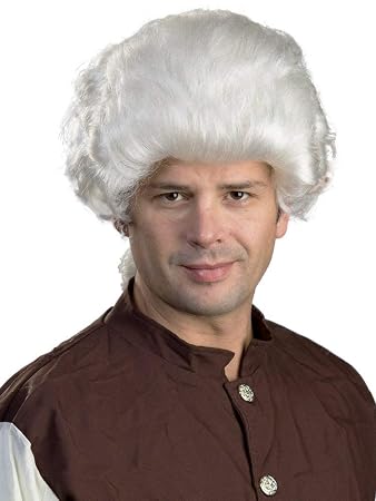 Wig, 18th c. Colonial Man White