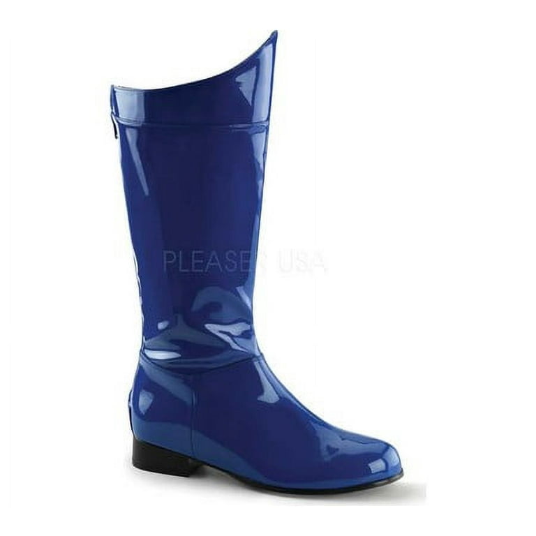 Boot, Superhero SUPER HERO-Blue PU : L men 12/13