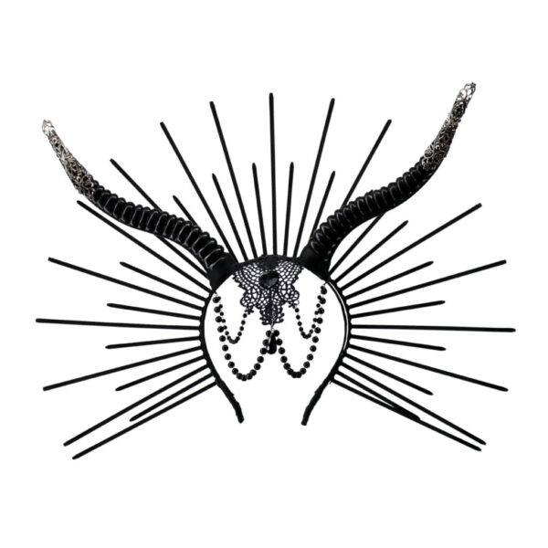 Headband, Horns Halo Black