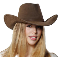 Hat, Frontier Cowboy Brown