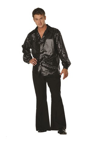 Shirt, 70's Disco Inferno Black