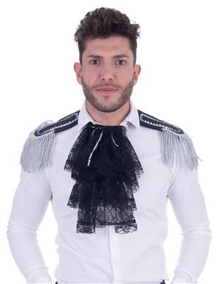 Jabot and Epaulets set-Silver : o/s