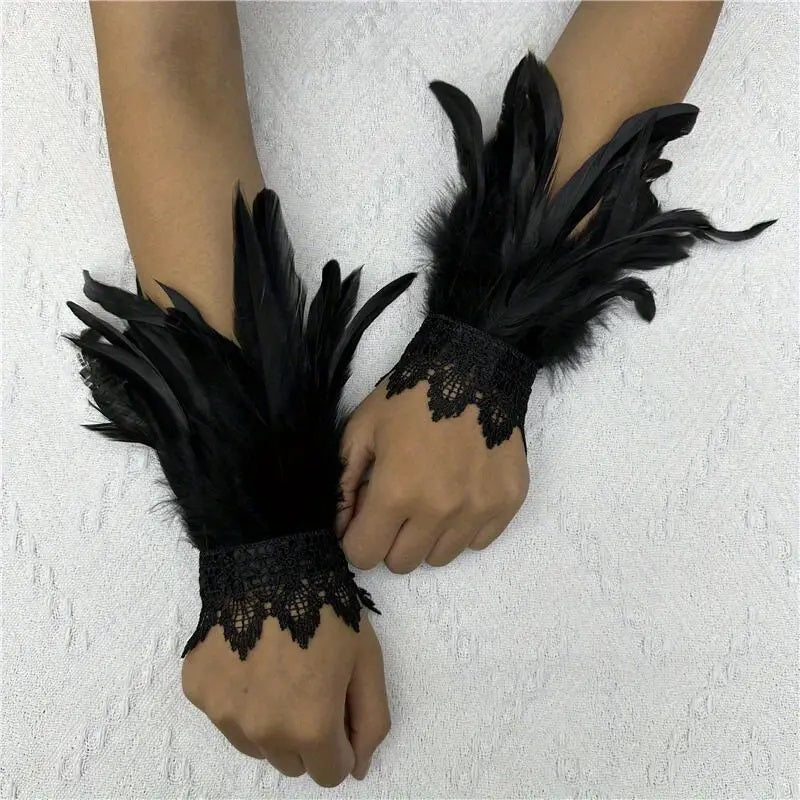 Gauntlets, Feather Black