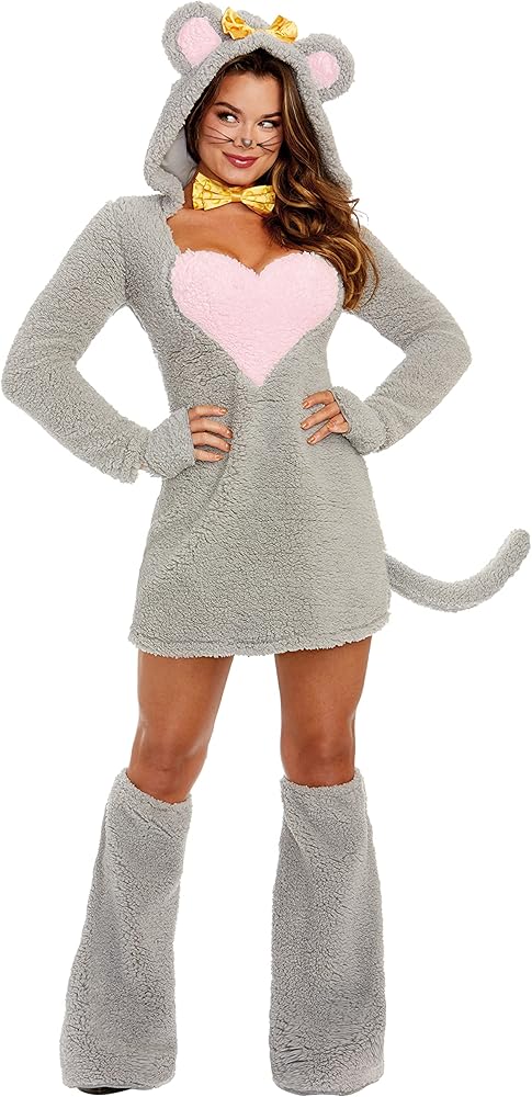 Dress, Say Cheese Grey/Pink L