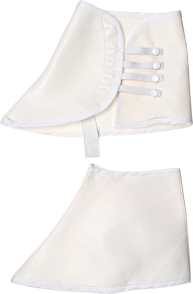 Victorian Spats, Button-white : over shoes