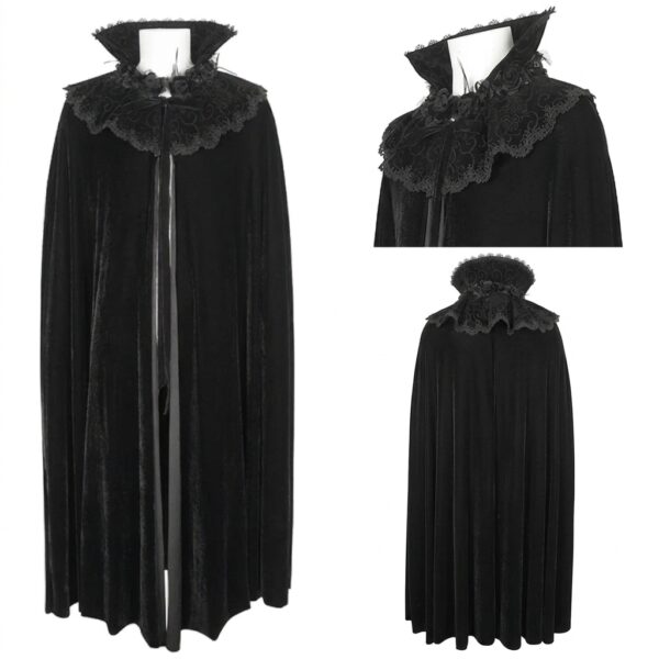Cloak, High Collar Velvet