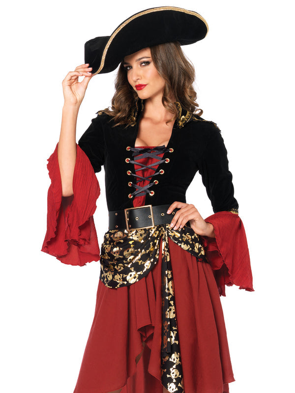 Pirate, Cruel Seas Captain 2pc A Masquerade Costume Pirate, Cruel Seas Captain 2pc A Masquerade Costume