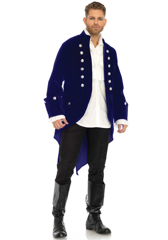 Frock Cutaway, Velvet Coat-Blue : L 42-44