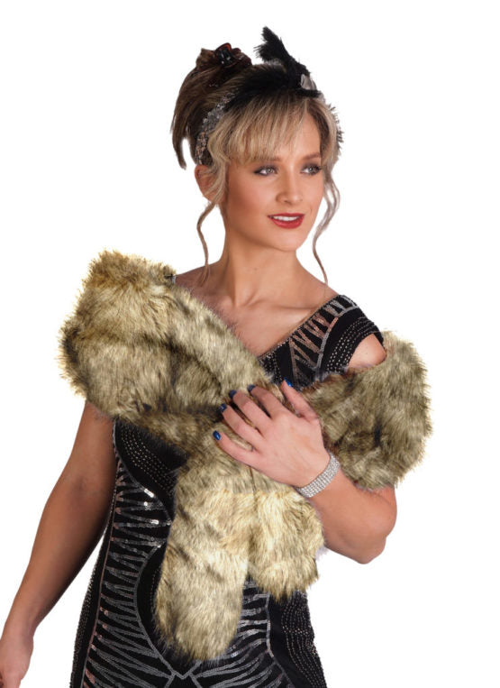 Fur Stole, Economy Brown