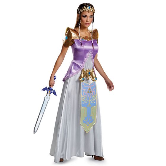 Princess Zelda Deluxe 5pc-Pink White : Small