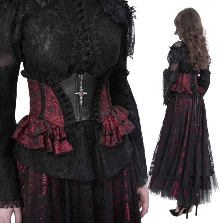 Corset Waist Cincher, Red Roses