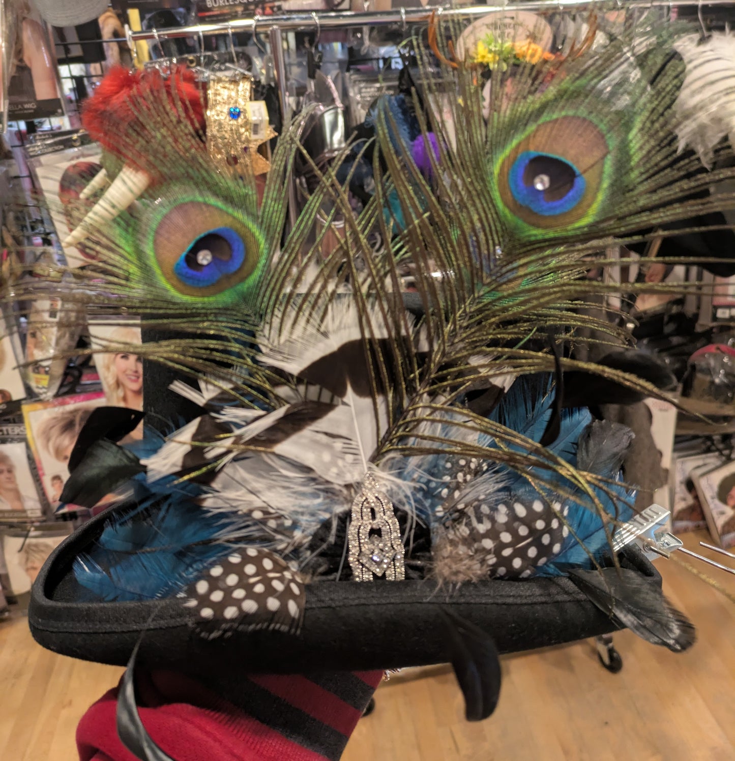 Cockade Hat Clip, Handmade