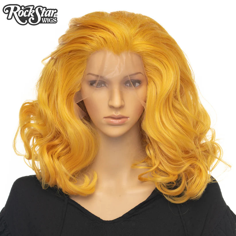 Wig, Long Bombshell (Lace Front) - Mustard Yellow