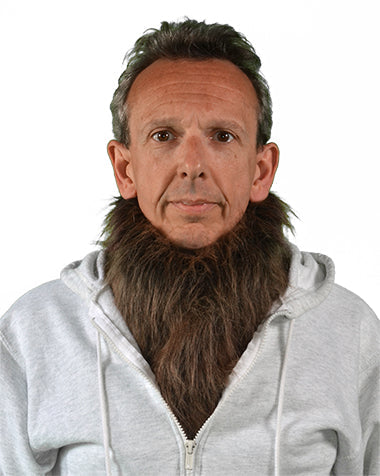 Fur Bib Dicky Collar Piece Frost Brown