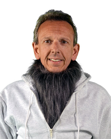Fur Bib Dicky Collar Piece- : Frost Grey
