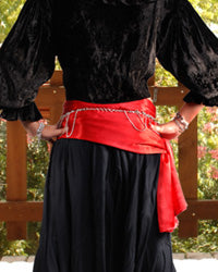 Pirate Sash/Bandana, Satin Red