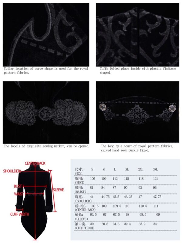 Tail Coat, Swallow Tail Gothic