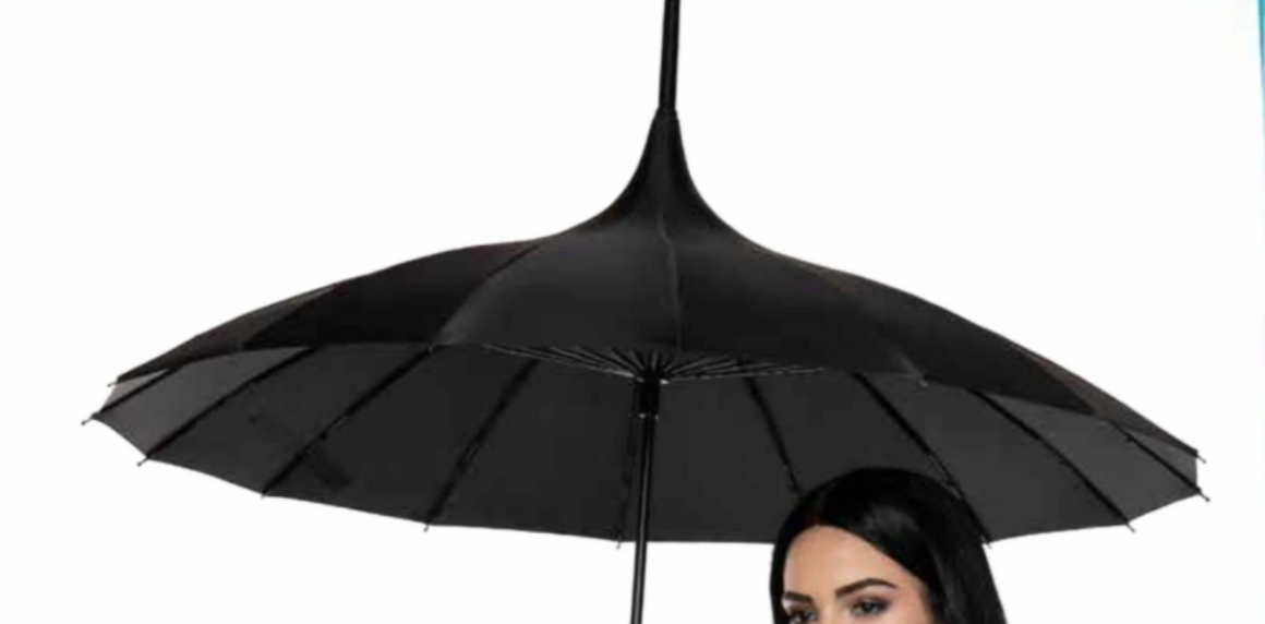 Umbrella, Victorian Pagoda Black