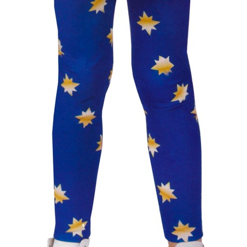 Leggings, Captain Marvel-Blue Gol : Child