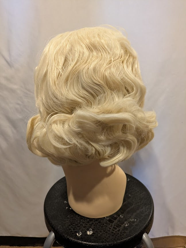Wig, Long Bombshell (Lace Front) - Platinum Blonde