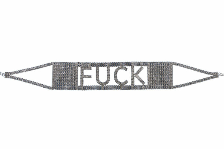 Necklace, Rhinestone F Word