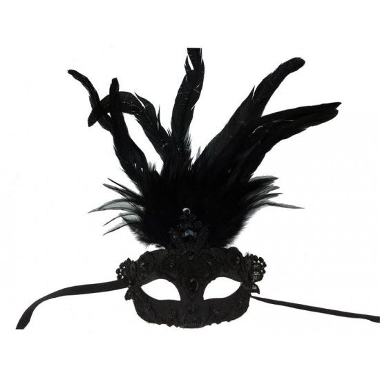 Mask, Lace Feathers