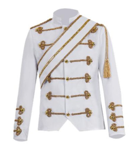 Jacket, White Military Prince