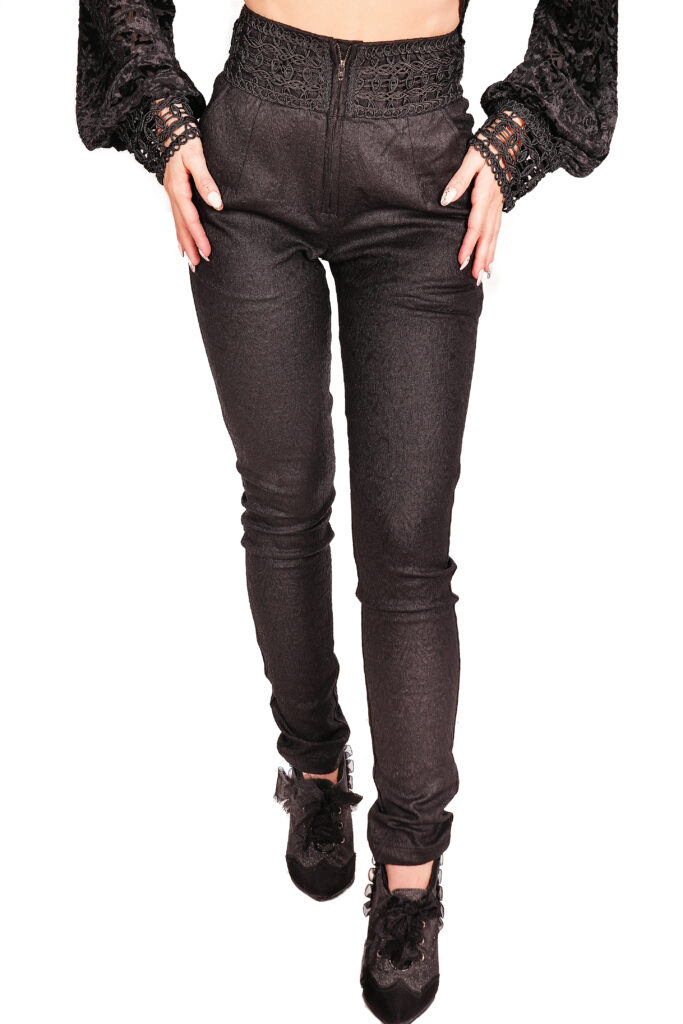 Pants, Gothic Hi-Waist Stretch