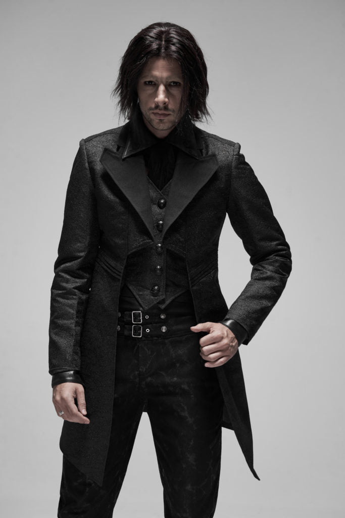 Tailcoat, Steampunk Jacquard Black