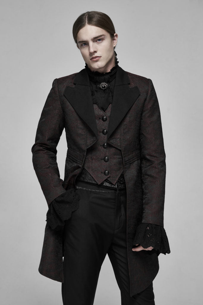 Tailcoat, Steampunk Jacquard Brown