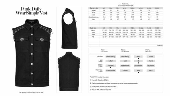 Vest, Punk Cut-Off