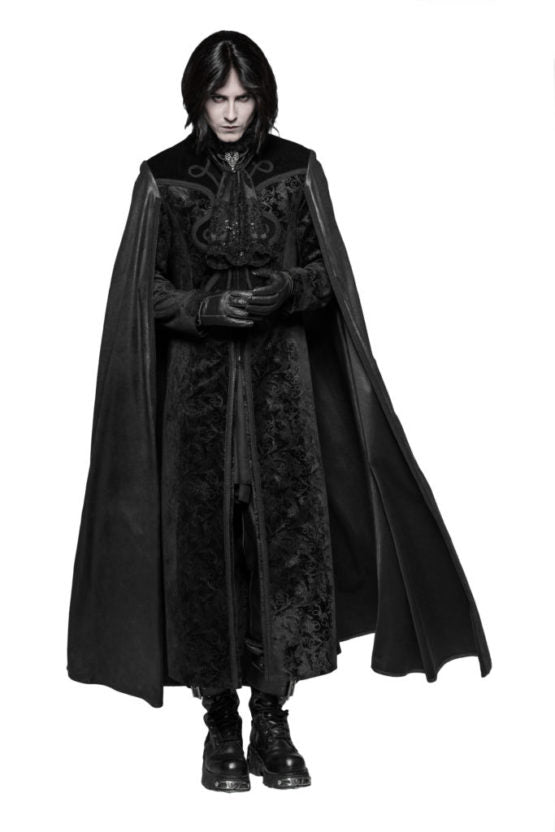 Coat, Brocade w/ Collar Cape- : 4XL
